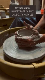 Visiting our daughter Liz in Utah this week. Loved this wheel throwing class. Harder than I thought! 
-
#charlottemason #charlottemasoneducation #charlottemasonliving #pottery #wheelthrowing #handicraft #saltlakecity #utah