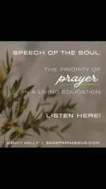 “Prayer is the key to open the day and the bolt to shut in the night.”
– Jeremy Taylor, The Golden Key

🙏🙏🙏🙏

Here’s a special Thanksgiving gift for you! I am finally posting my Prayer talk from the 2024 LER. After much encouragement from many of you, I felt I was ready for it to be out there. Well, that and some prodding by the Spirit. It felt so personal after the events in my life over the past year but I know it will touch some hearts. Follow the link in profile to the post with the audio.

https://sageparnassus.com/speech-of-the-soul-the-priority-of-prayer-in-a-living-education/

#prayer
#charlottemason
#livingeducationretreat
#charlottemasoneducation